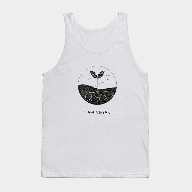 I am Vegan Tank Top by fitcoclothing